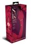 Secret Kisses Rosegasm Twosome Rechargeable Silicone Dual End Vibrator With Clitoral Stimulator - Red