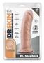 Dr. Skin Platinum Collection Silicone Dr. Shepherd Dildo With Suction Cup 8in - Vanilla